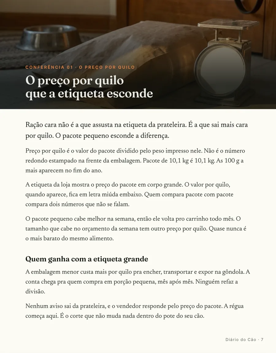 Página real do guia: Abertura de conferência