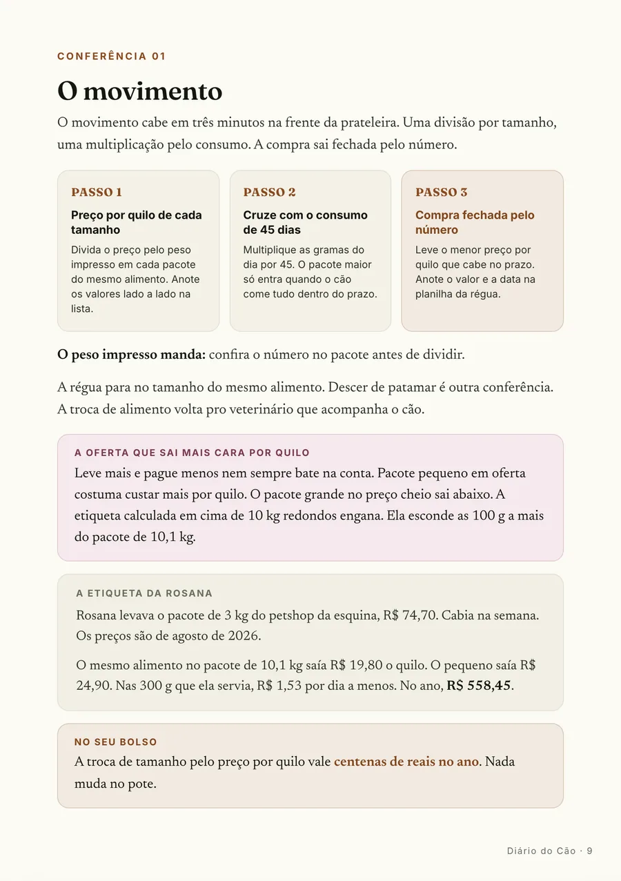 Página real do guia: Passo a passo