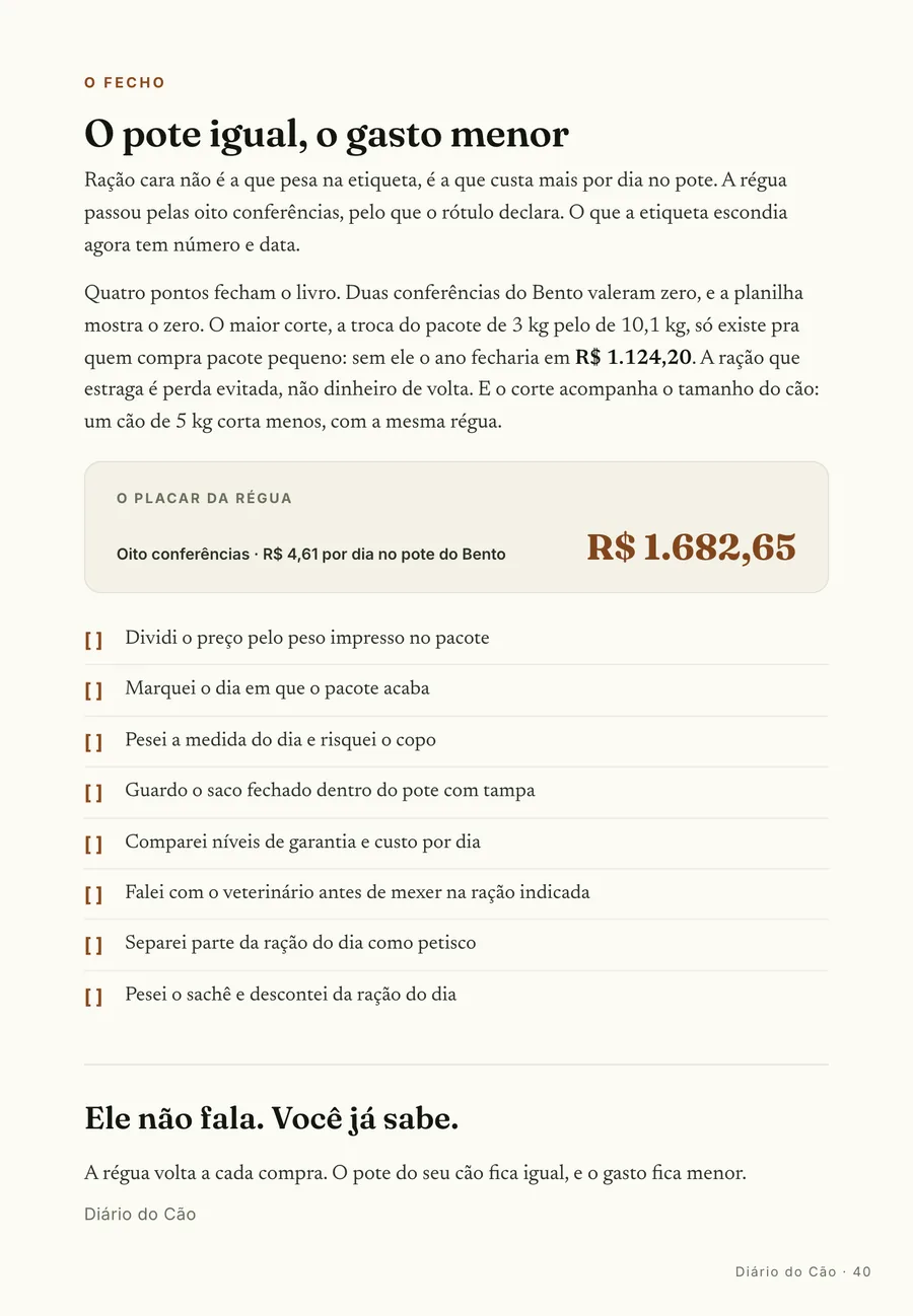 Página real do guia: O placar